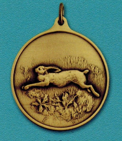 Jagdmedaille Hase